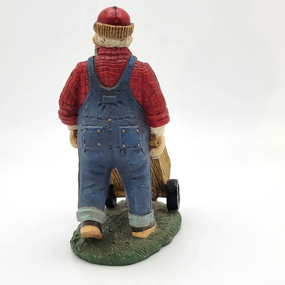 Midwest‎ Cannon Falls Santa Pushing Pig & Calf Figurine 4in Christmas Farmhouse